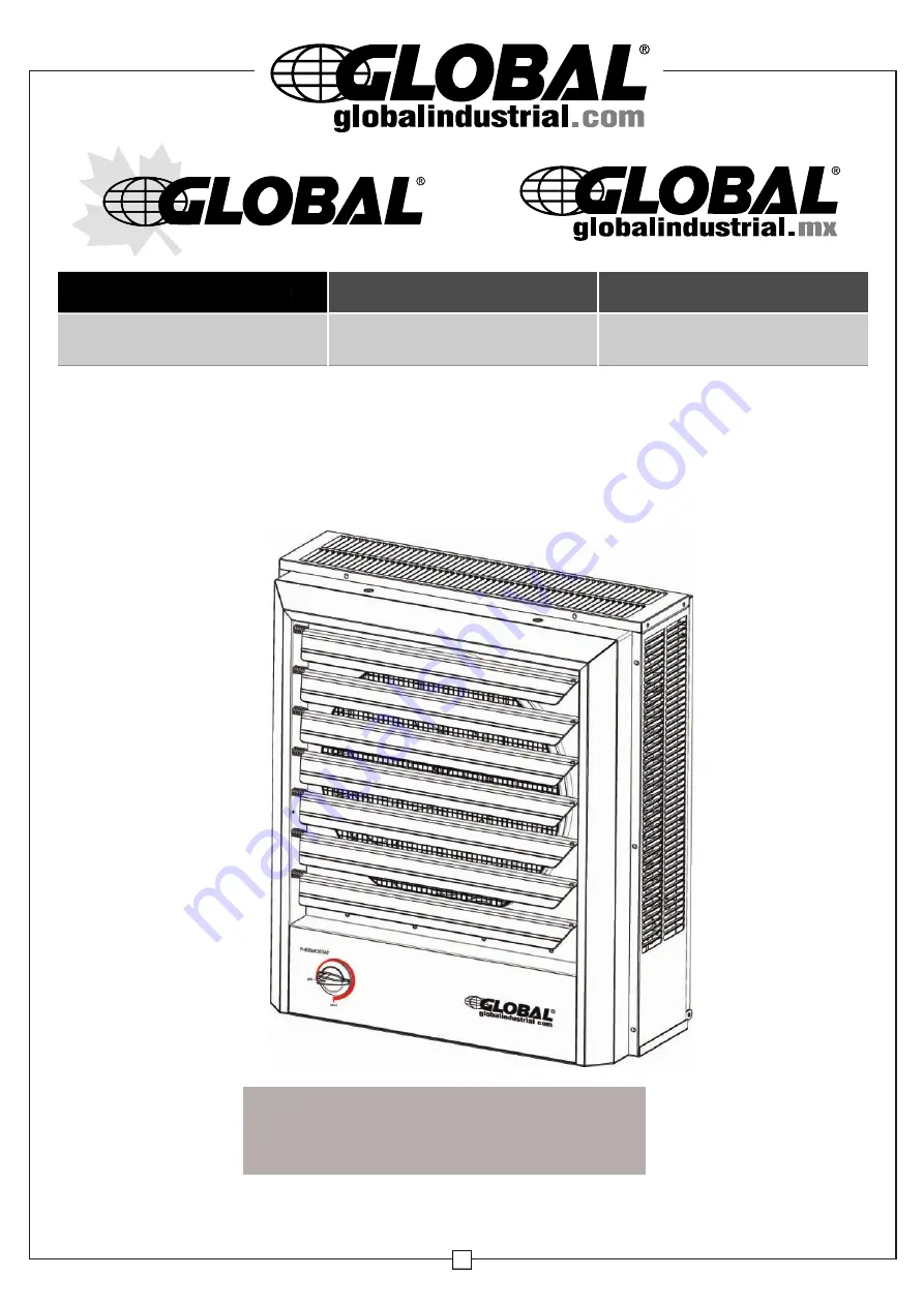 Global Industrial 246103 Assembly Instructions Manual Download Page 19