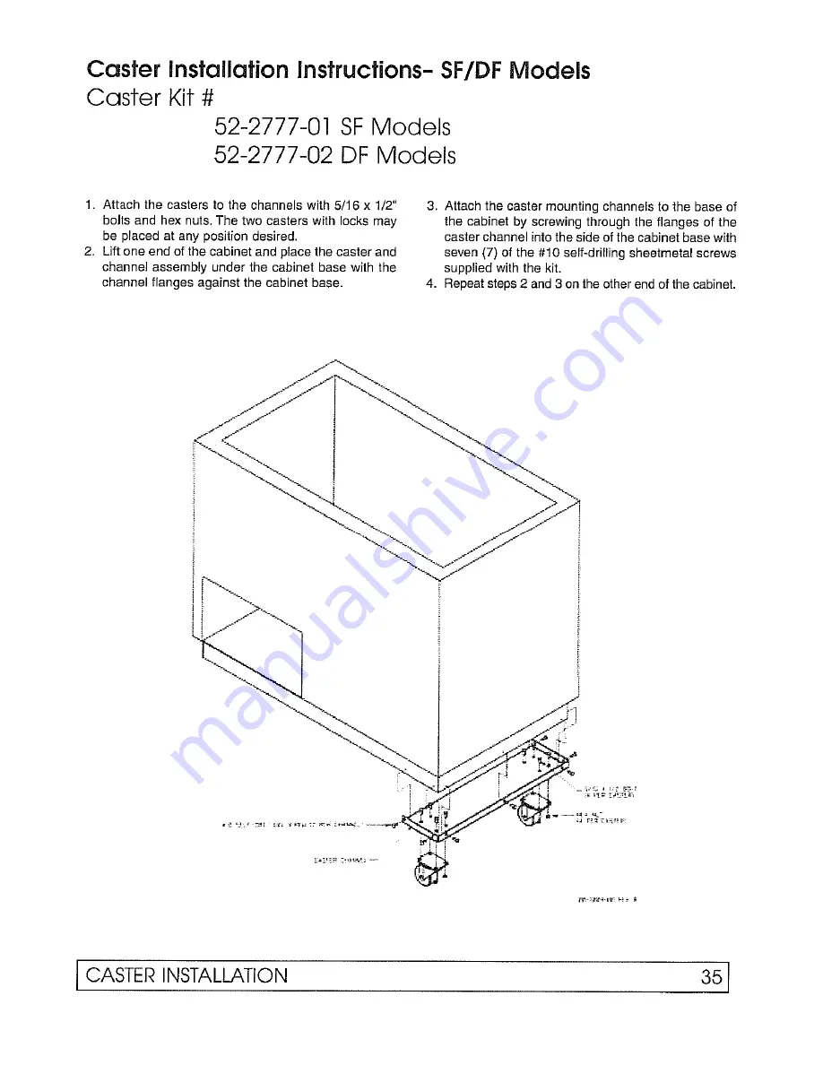 Global Refrigeration 2SF Service And Installation Manual Download Page 37