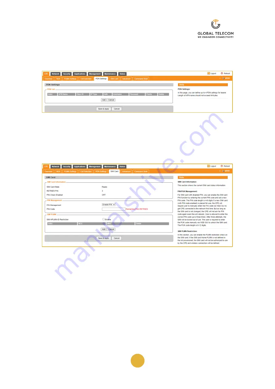 Global Telecom TITAN 4000 User Manual Download Page 12