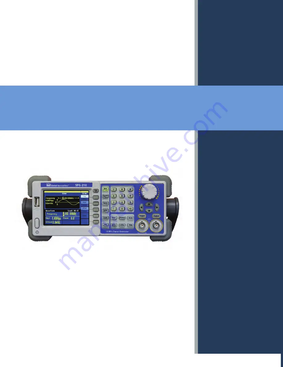 Global Test Supply SFG-205 User Manual Download Page 1