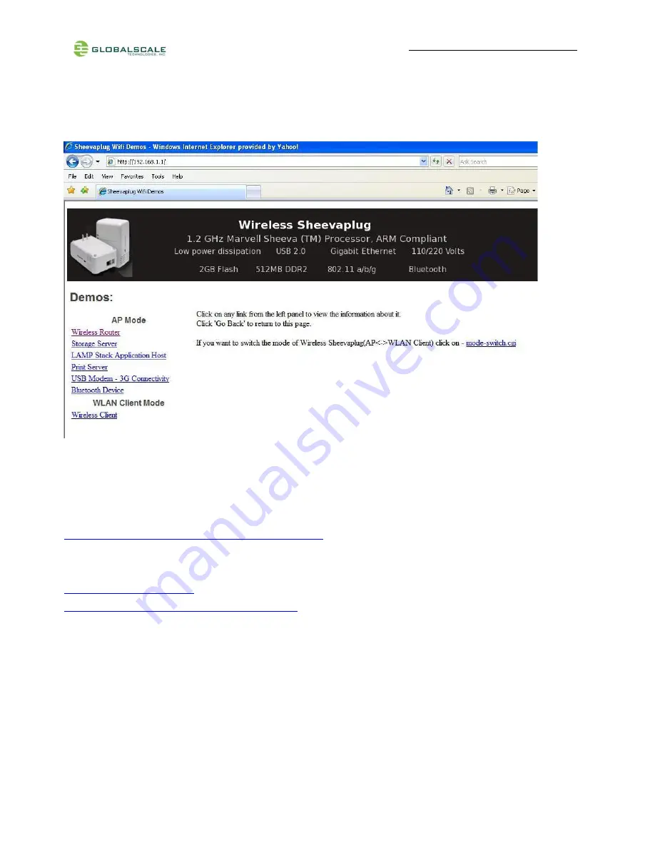 GlobalScale GuruPlug Server Plus Quick Start Manual Download Page 9