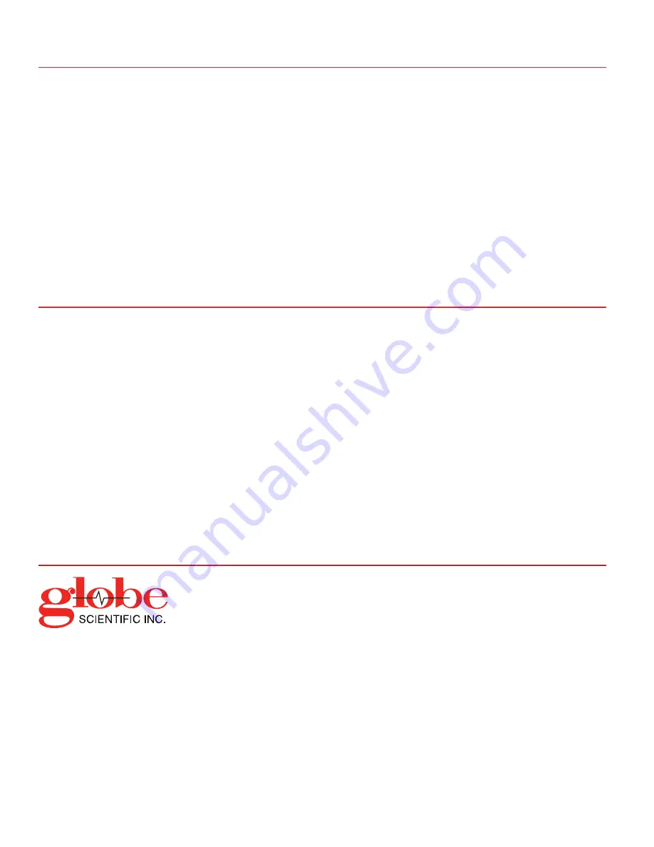 Globe Scientific GCM-24 User Manual Download Page 22