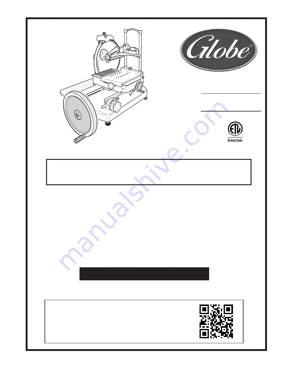 Globe FS14 Instruction Manual Download Page 1