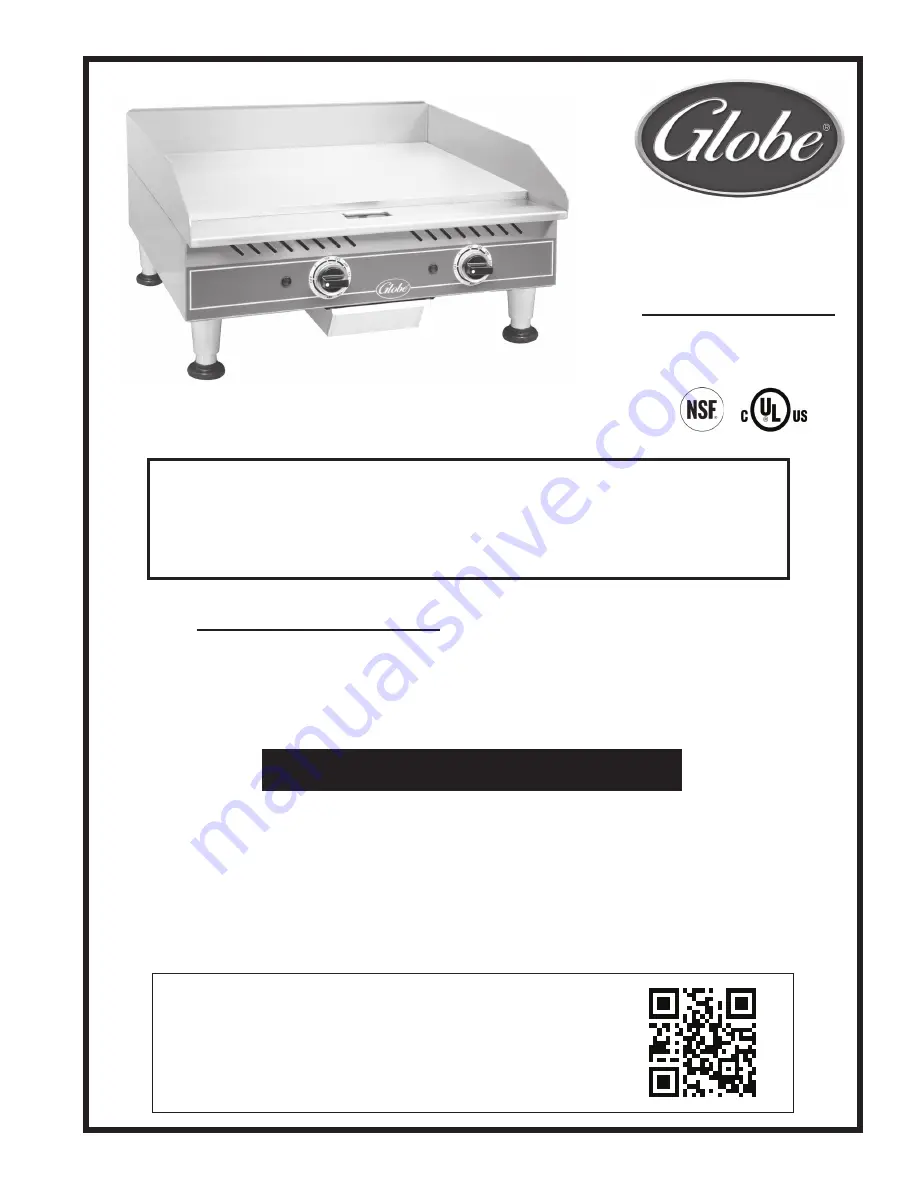 Globe PG24E Instruction Manual Download Page 1