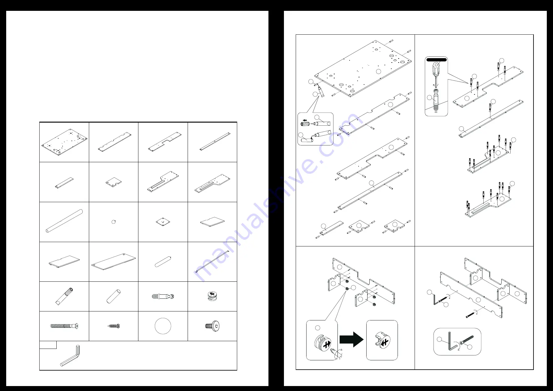 Glorious Vintage Music Station Assembly Instructions Download Page 2