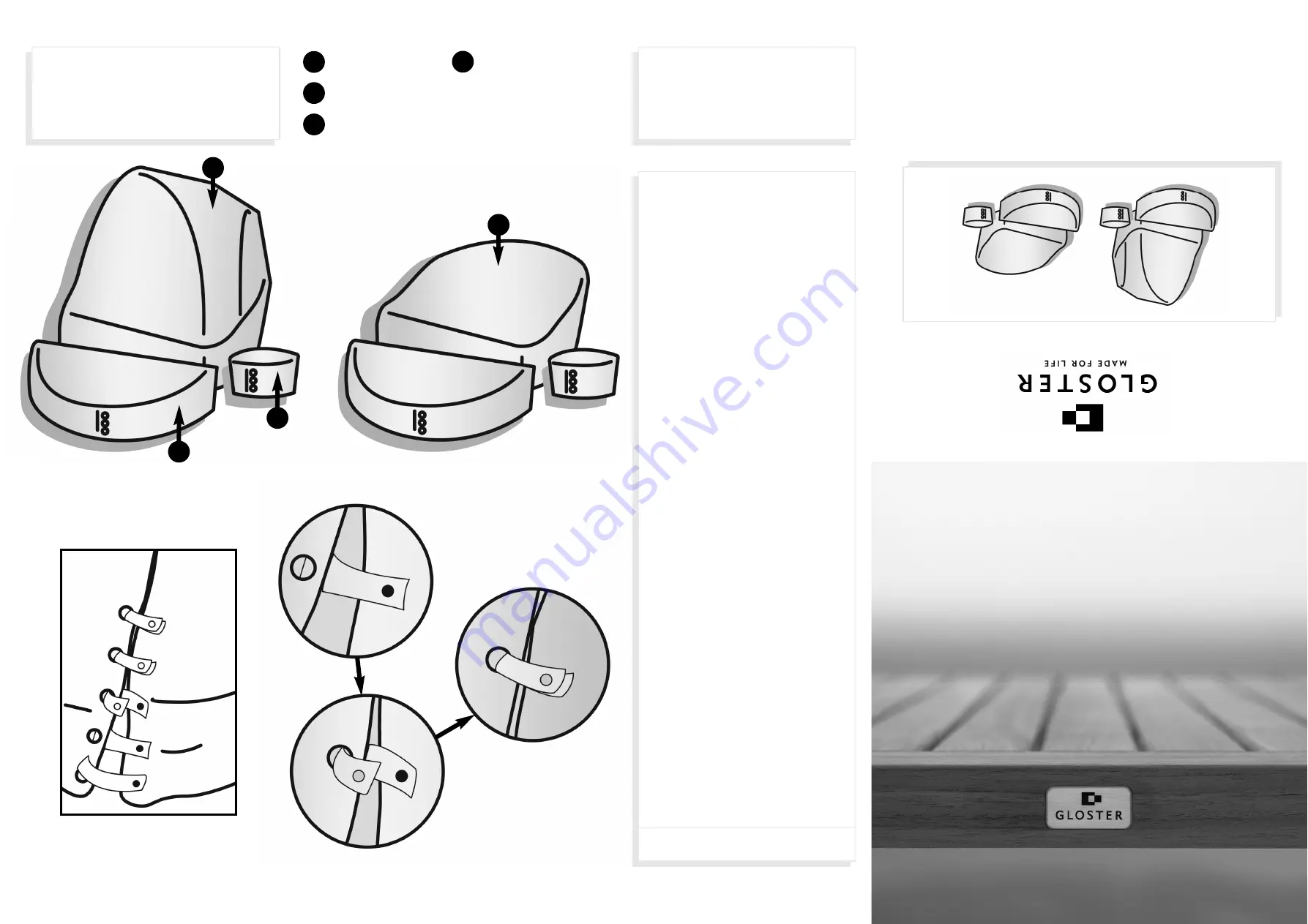 Gloster Eclipse Relaxer & Footstool Quick Start Manual Download Page 4