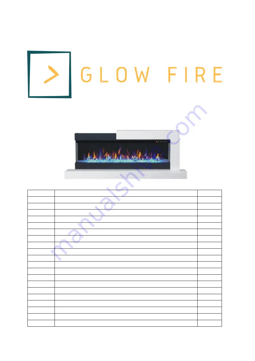 Glow Fire Edge 36 Assembly Instructions Manual Download Page 1