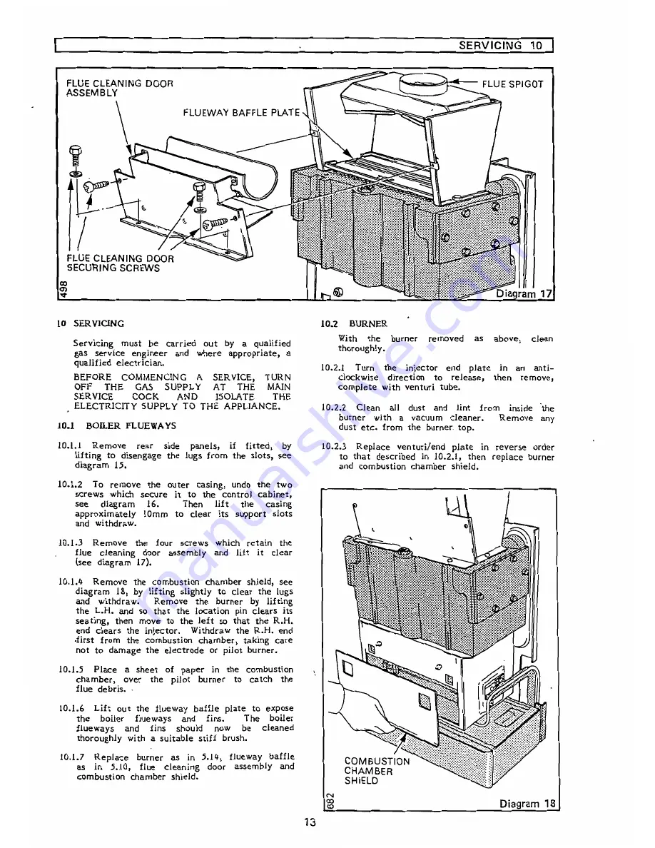 Glow-worm Space saver 50 Mk II Installation And Servicing Instructions Download Page 13