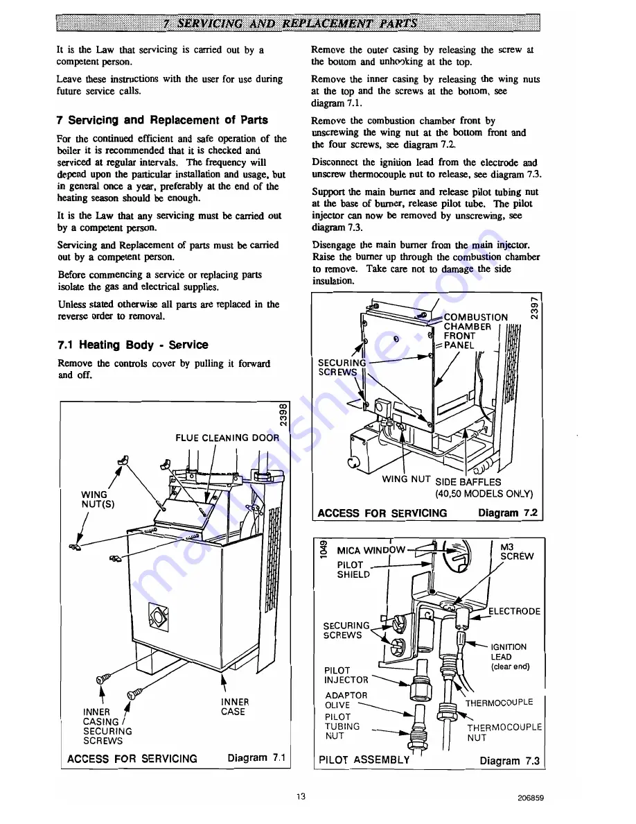 Glowworm Fuelsaver-30R-MkII Installation And Servicing Instructions Download Page 13