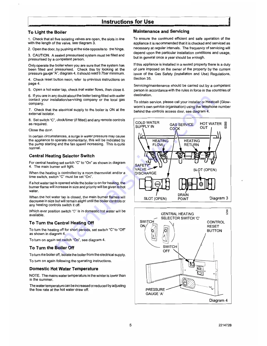 Glowworm Swiftflow 80e Installation Manual Download Page 5