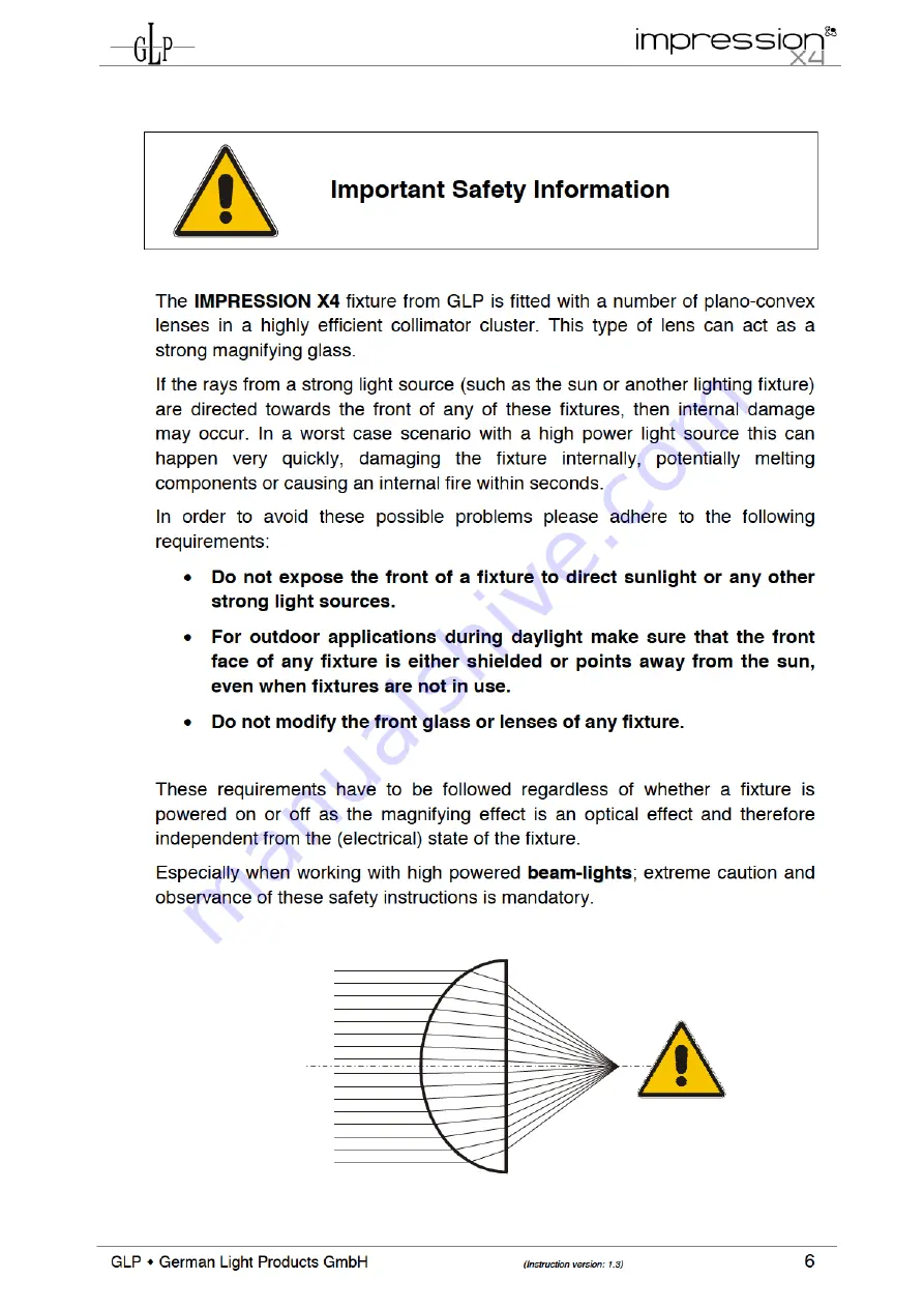 GLP impression X4 Instruction Manual Download Page 6