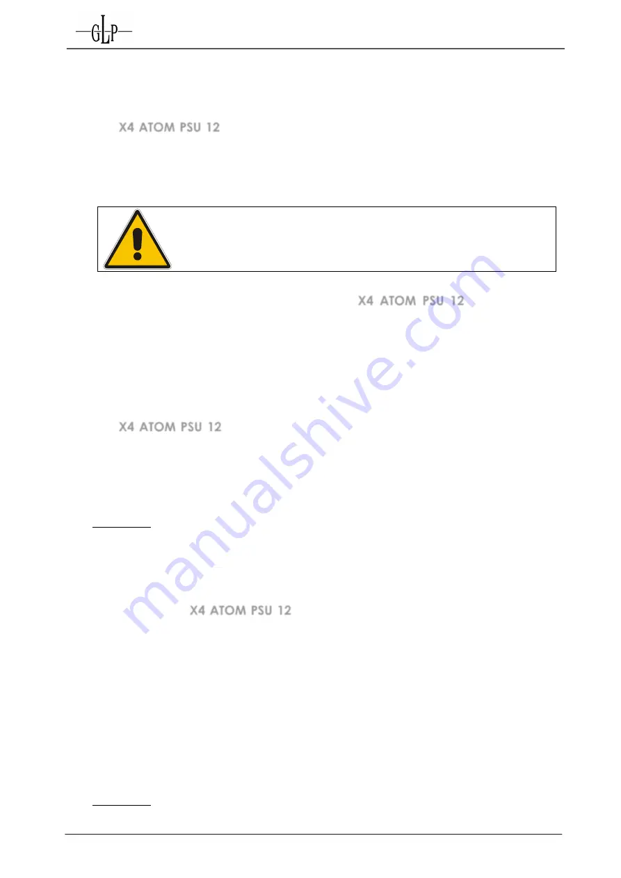 GLP X4 atom PSU 12 Скачать руководство пользователя страница 5