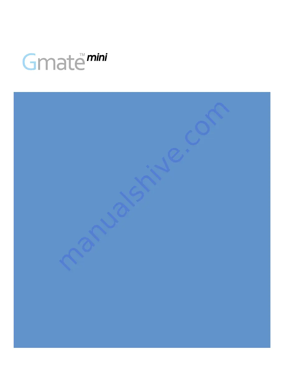 Gmate Gmate Mini User Manual Download Page 1