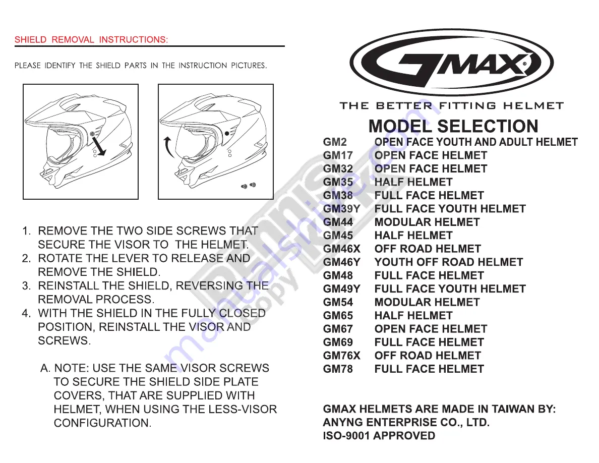 Gmax GM11S Owner'S Manual Download Page 5