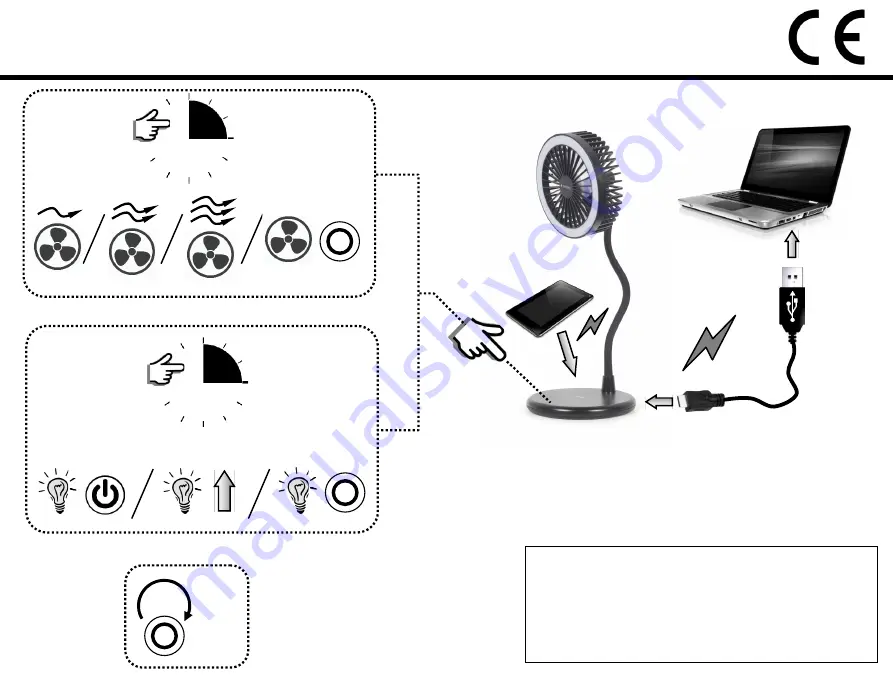 GMB TA-WPC10-LEDFAN-01 Quick Start Manual Download Page 1