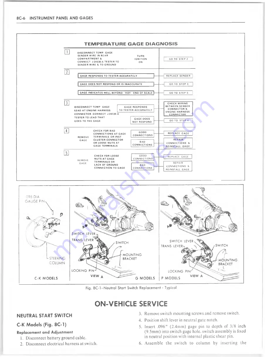 GMC 1982 Light Duty Truck Скачать руководство пользователя страница 1298