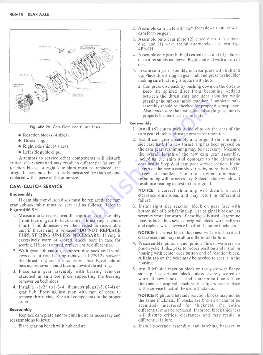 GMC 1982 Light Duty Truck Service Manual Download Page 500