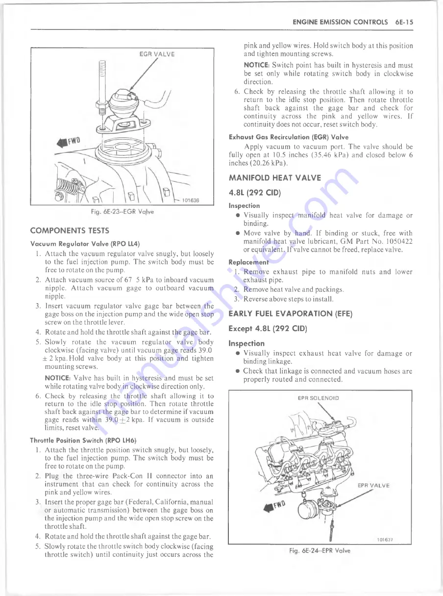 GMC 1982 Light Duty Truck Service Manual Download Page 959