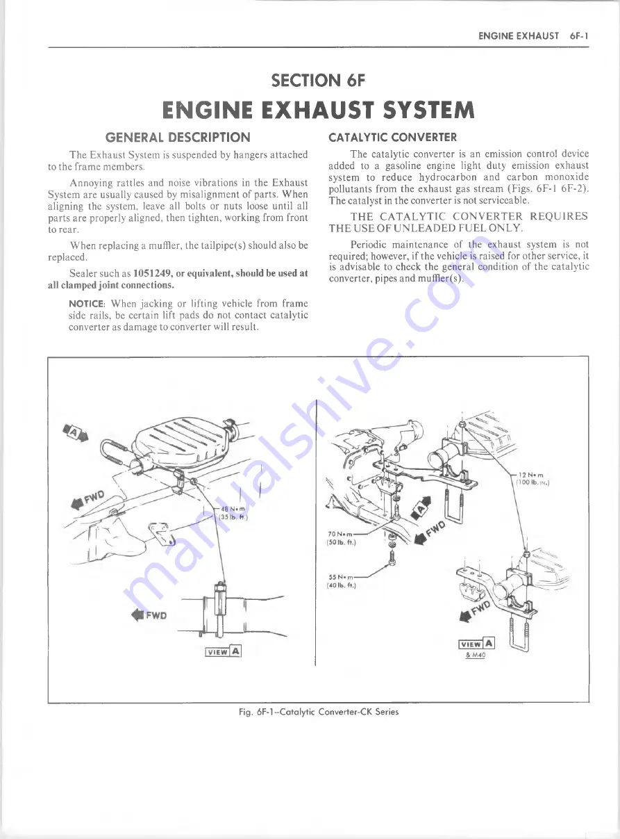 GMC 1982 Light Duty Truck Service Manual Download Page 975