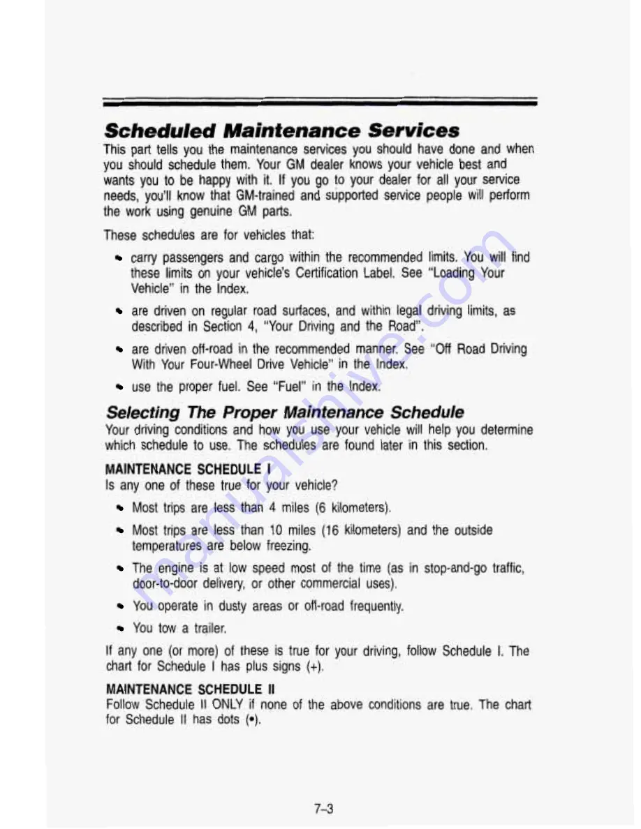 GMC 1993 Jimmy Owner'S Manual Download Page 333