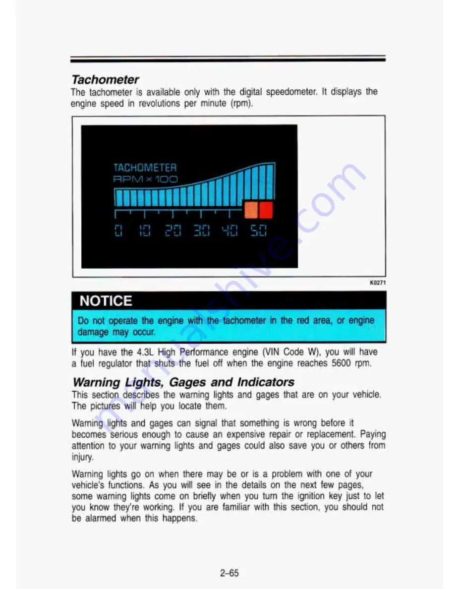 GMC 1993 Sonoma Owner'S Manual Download Page 117