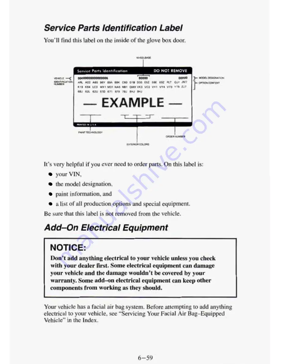 GMC 1995 Safari Owner'S Manual Download Page 265