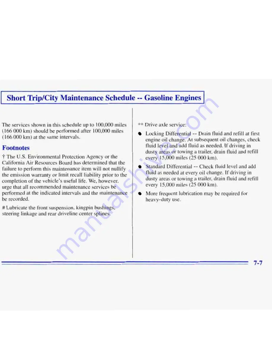 GMC 1996 Savana Owner'S Manual Download Page 303