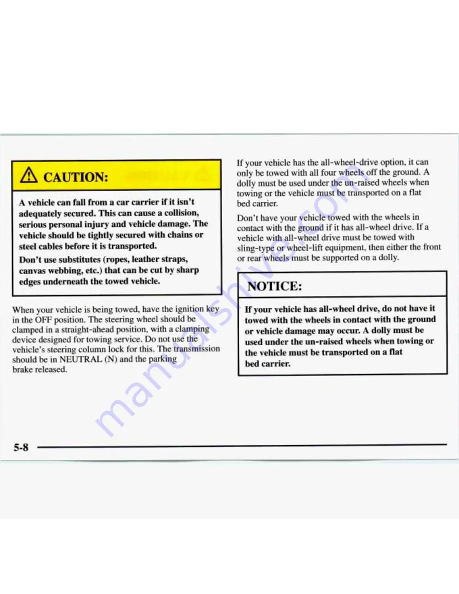 GMC 1997 Safari Owner'S Manual Download Page 226