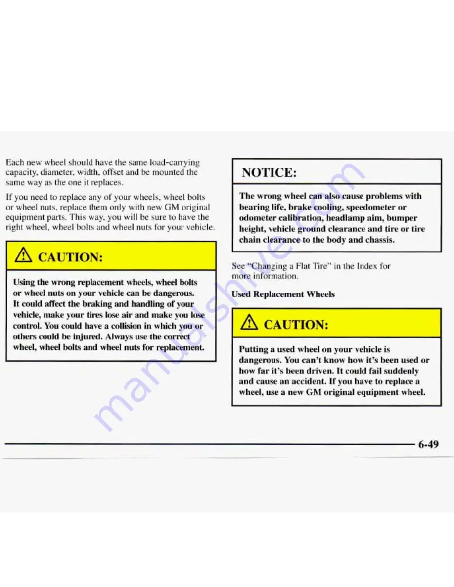 GMC 1997 Safari Owner'S Manual Download Page 305