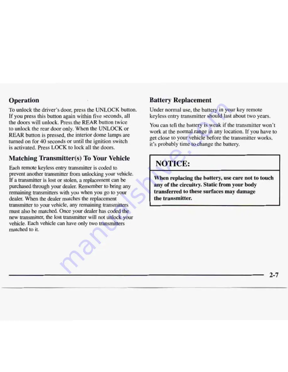 GMC 1997 Savana Owner'S Manual Download Page 69