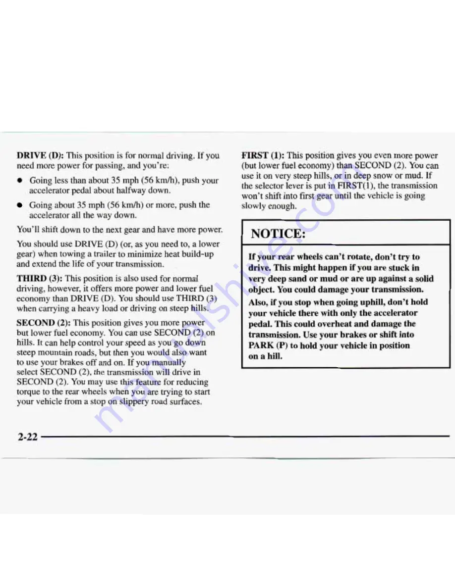 GMC 1997 Savana Owner'S Manual Download Page 84