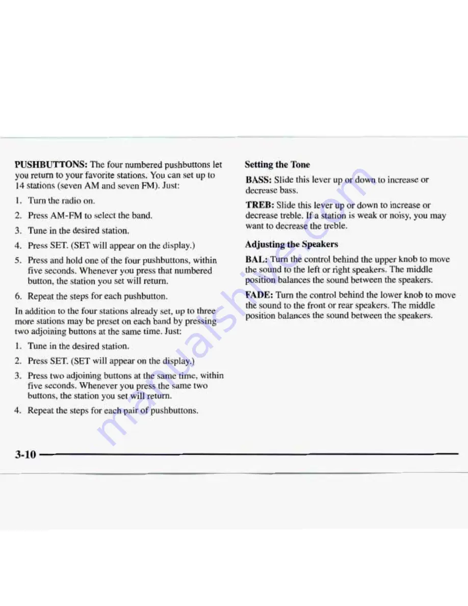 GMC 1997 Savana Owner'S Manual Download Page 136