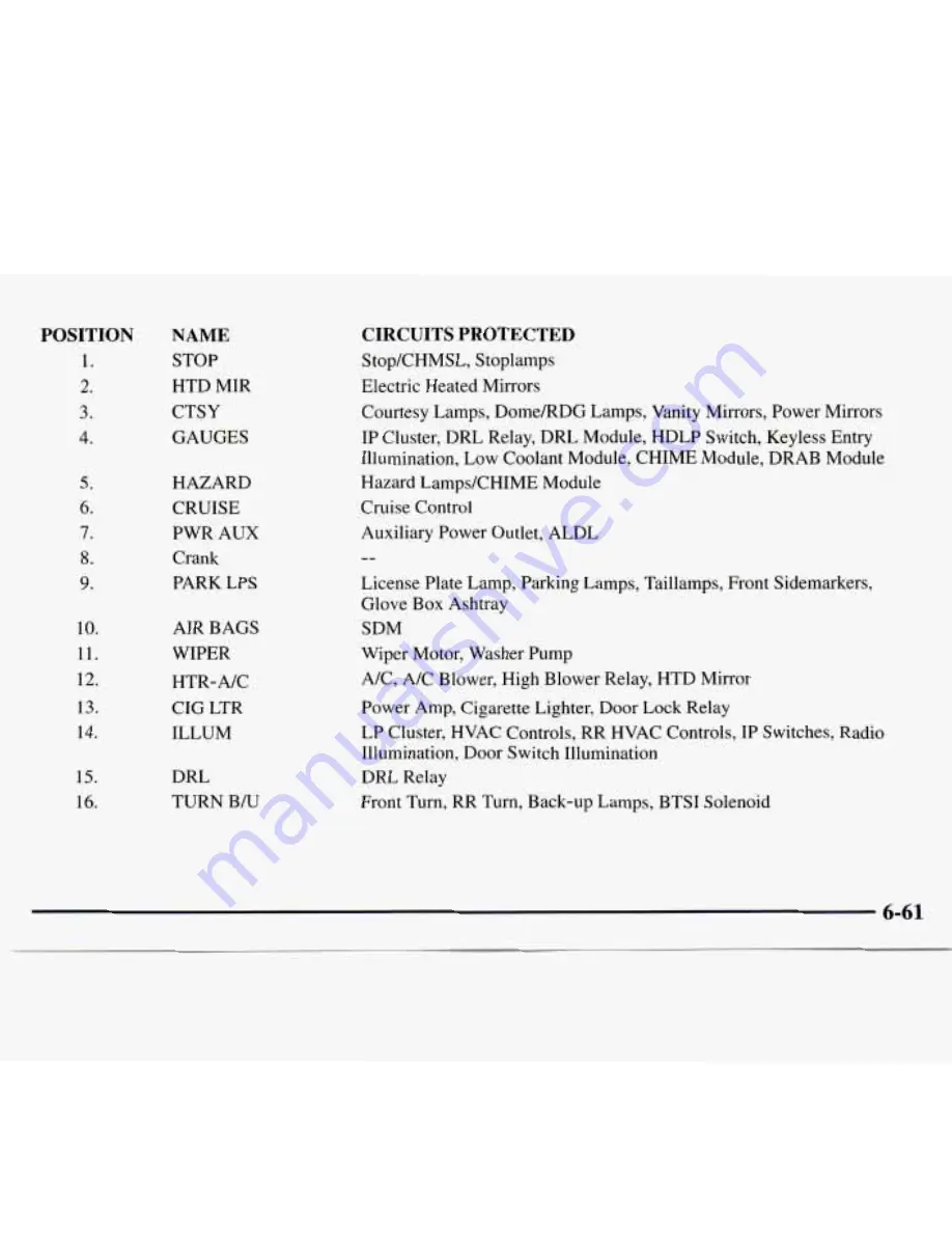 GMC 1997 Savana Owner'S Manual Download Page 295