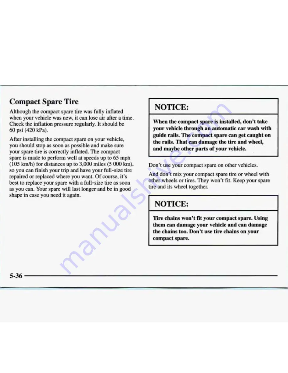 GMC 1998 Safari Owner'S Manual Download Page 258