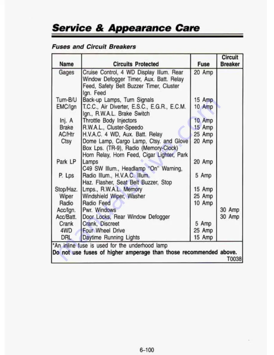 GMC 1999 Sierra 1500 Pickup Owner'S Manual Download Page 378