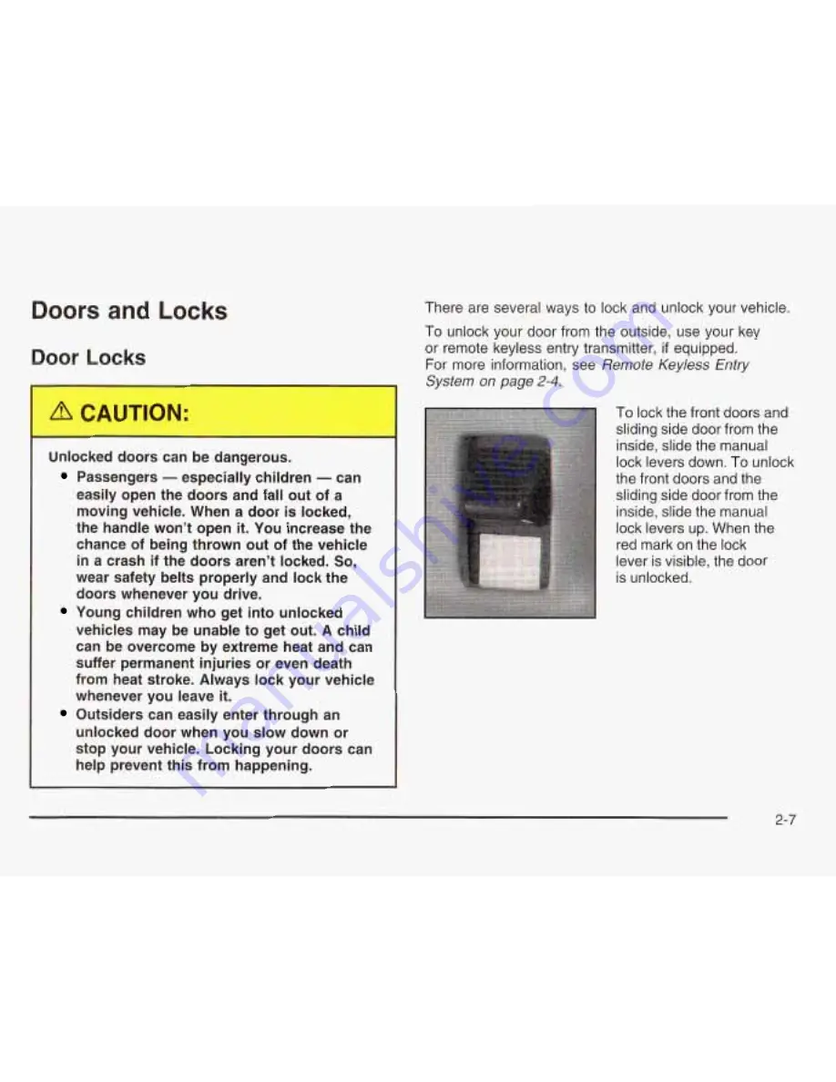 GMC 2003 Safari Owner'S Manual Download Page 86