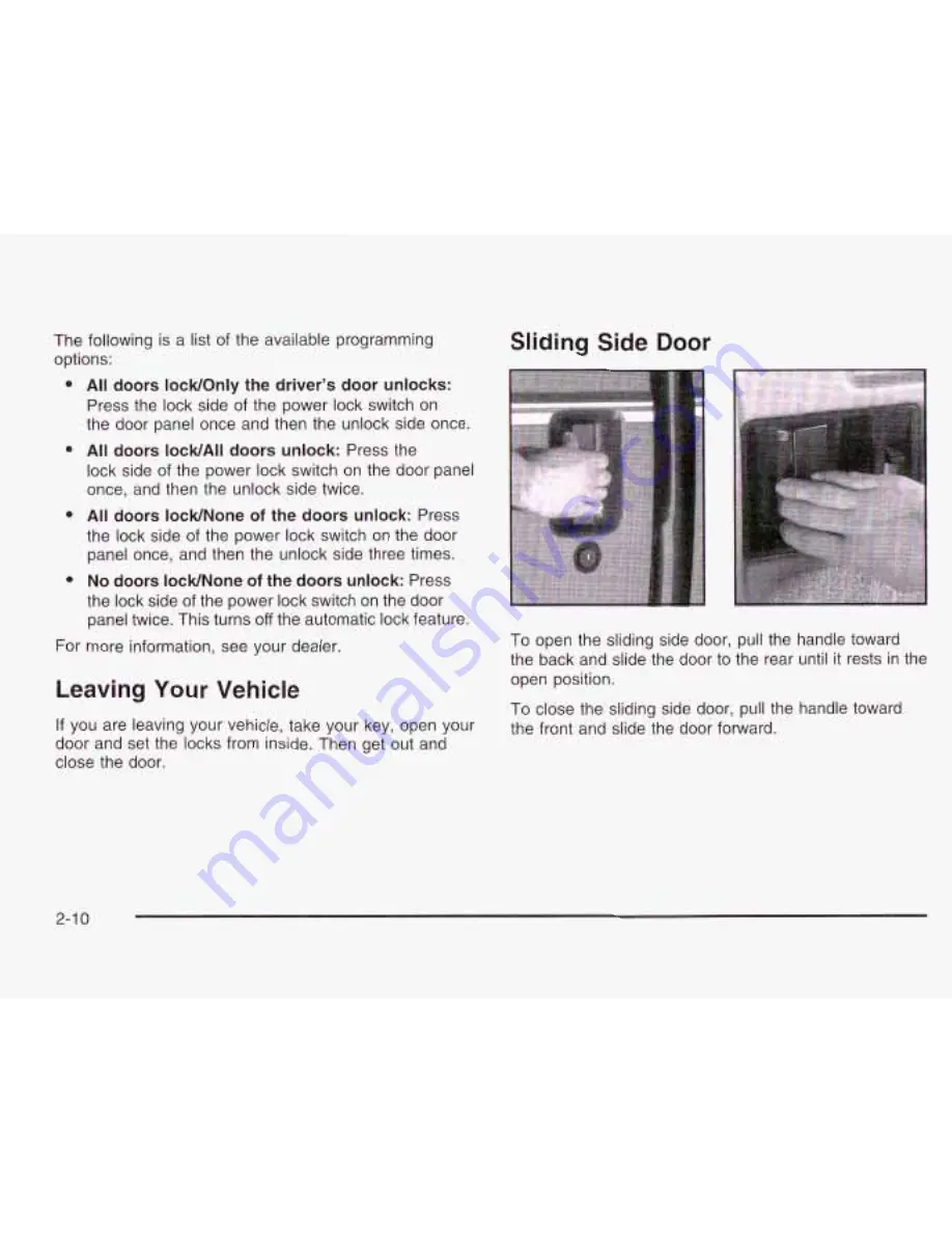 GMC 2003 Safari Owner'S Manual Download Page 89