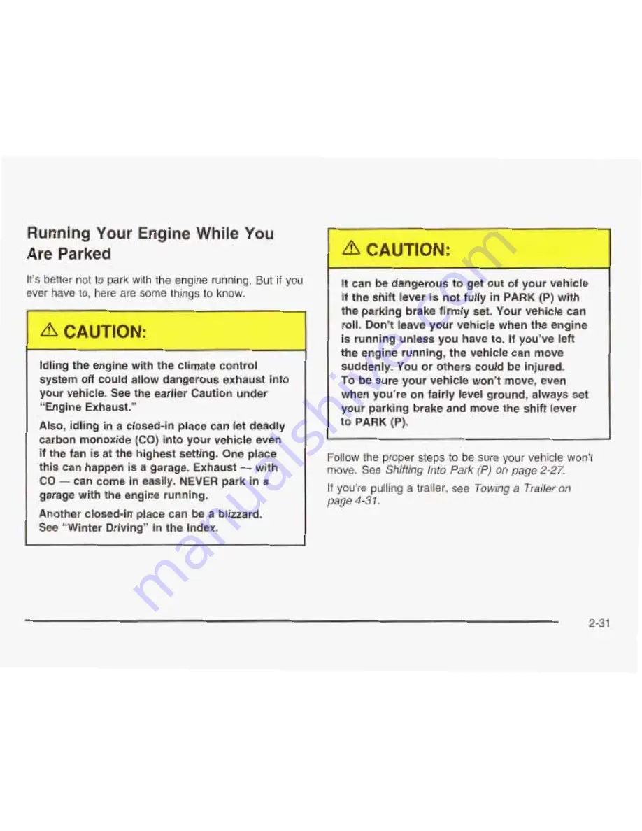 GMC 2003 Safari Owner'S Manual Download Page 110