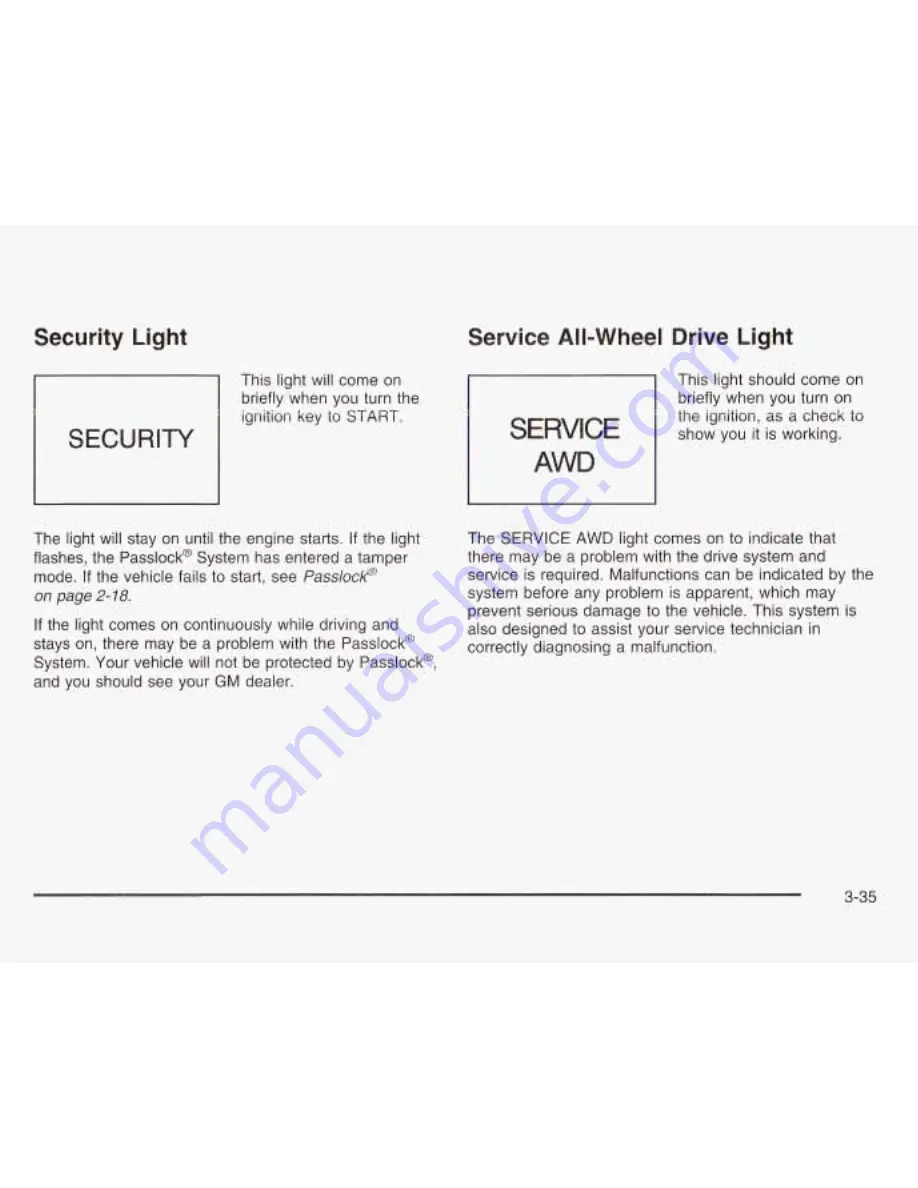 GMC 2003 Safari Owner'S Manual Download Page 160