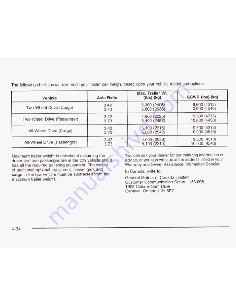 GMC 2003 Safari Owner'S Manual Download Page 209