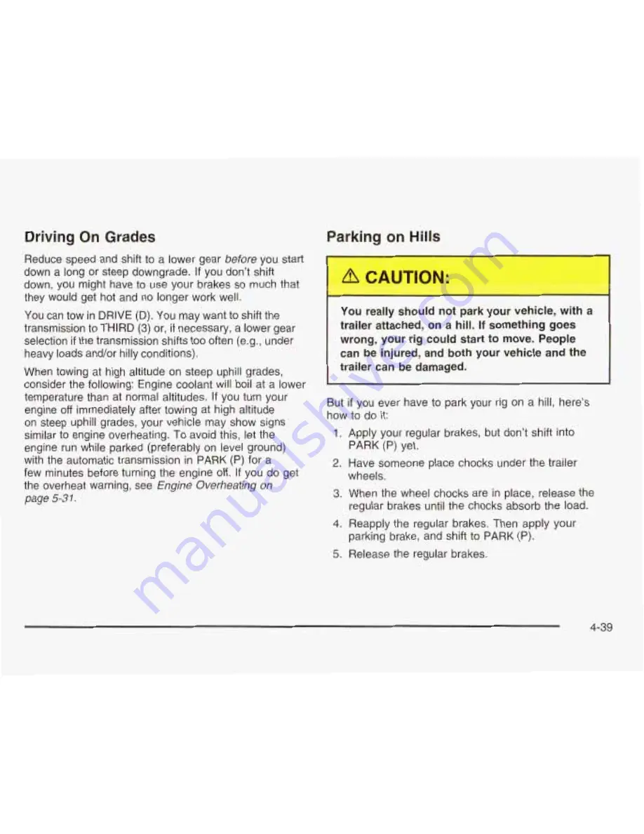 GMC 2003 Safari Owner'S Manual Download Page 214