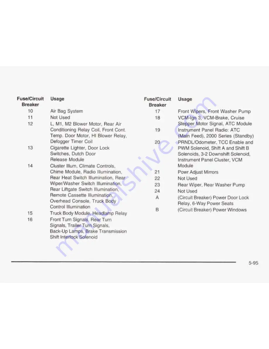 GMC 2003 Safari Owner'S Manual Download Page 312