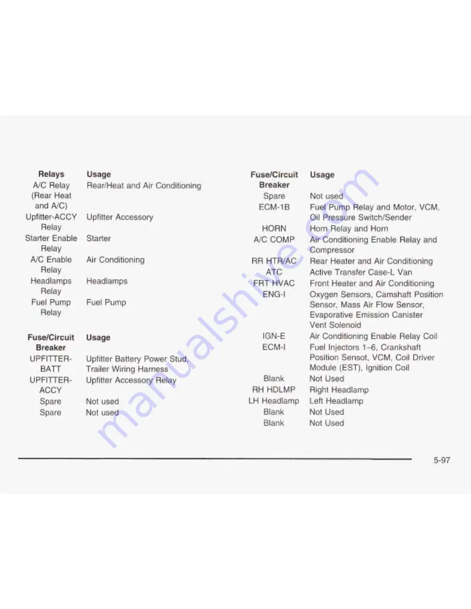 GMC 2003 Safari Owner'S Manual Download Page 314