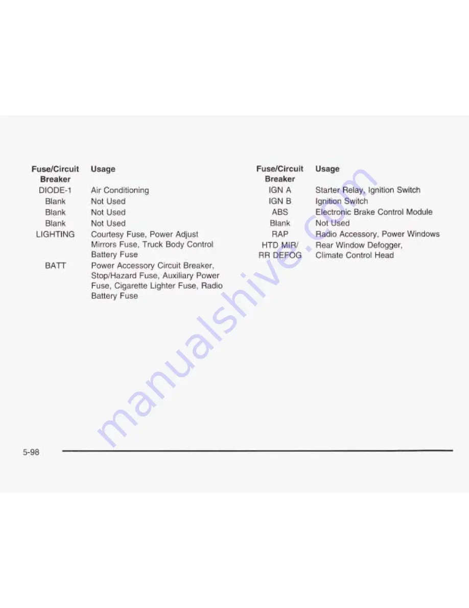 GMC 2003 Safari Owner'S Manual Download Page 315