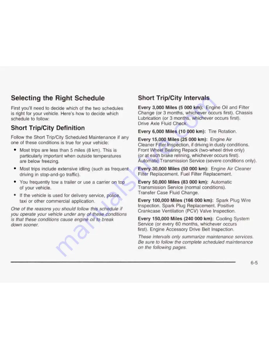 GMC 2003 Safari Owner'S Manual Download Page 324