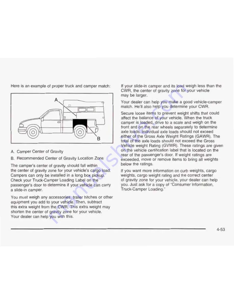 GMC 2003 Sonoma Owner'S Manual Download Page 254