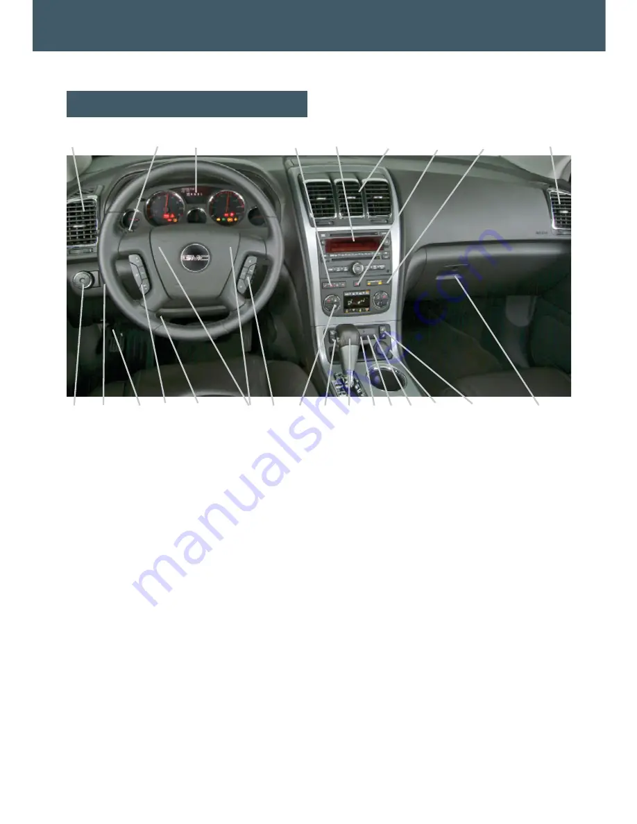 GMC 2009 Acadia Getting To Know Manual Download Page 2