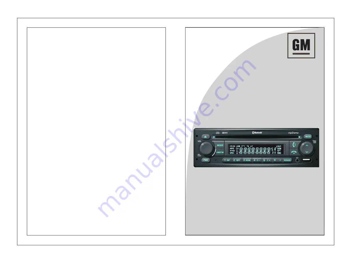 GMC 94734632 Скачать руководство пользователя страница 1