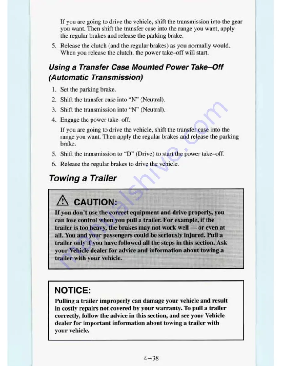 GMC SIERRA 1994 Manual Download Page 202