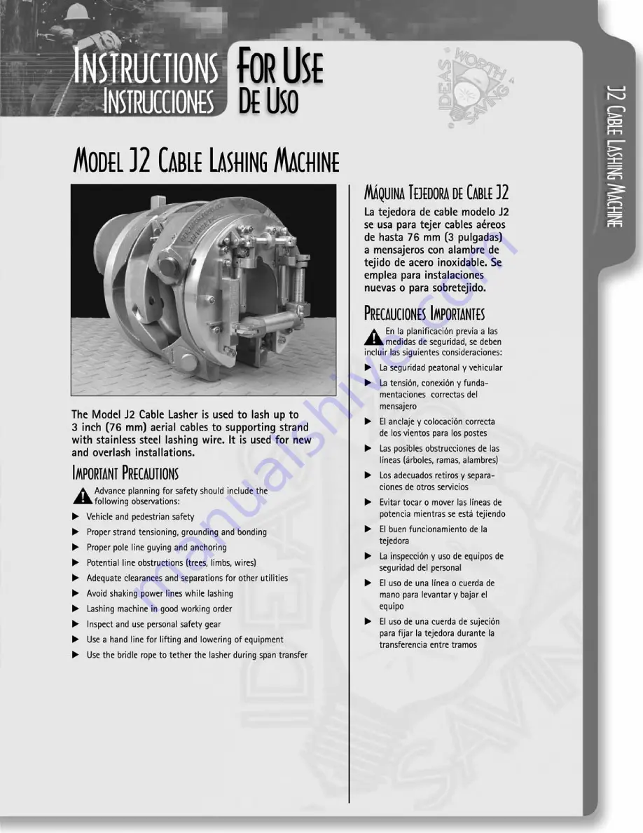 GMP Model J2 Instructions For Use Manual Download Page 1